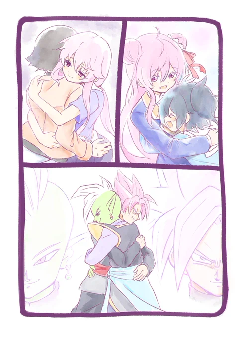 抱擁ピンク