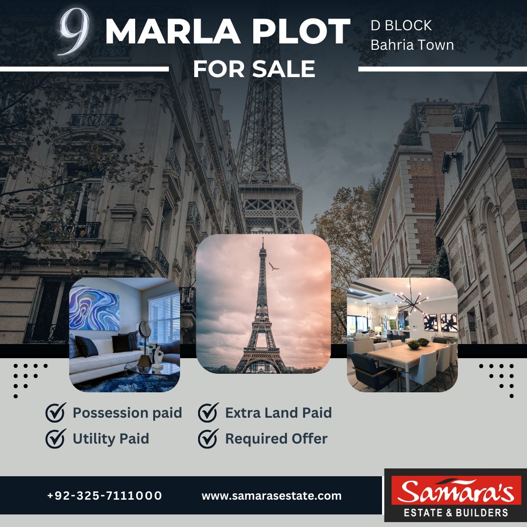 samarasestate's tweet photo. 🌟 Key Features: ✅ Prime Location in Bahria Town Lahore ✅ Lush Green Surroundings &amp; Parks ✅ Top-notch Security ✅ Modern Amenities ✅ Excellent Connectivity #BahriaTownLahore #RealEstate #InvestmentOpportunity #DreamHome #PakistanProperty #OverseasPakistani https://t.co/Fa9b8pFljo
