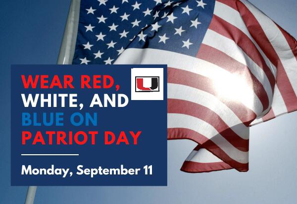Tomorrow is Patriot Day, September 11th. Let's wear Red, White, & Blue to honor the day!!!  ♥️🤍💙