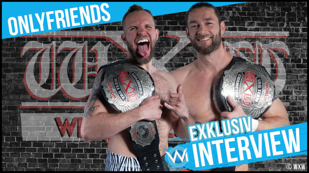 wXwGermany's tweet photo. „Das ist auch eine Kampfansage an alle anderen. Hallo, kommt alle her, die Belts? Kriegt ihr nicht!“  

Die Only Friends (@BobbyGunns28 &amp; Michael Knight) im großen @Wrestling_Infos Interview zum #wXwWTTF 2023!

Jetzt ansehen 👀

https://t.co/vZjgvJUtib https://t.co/f8ieLpKd5R