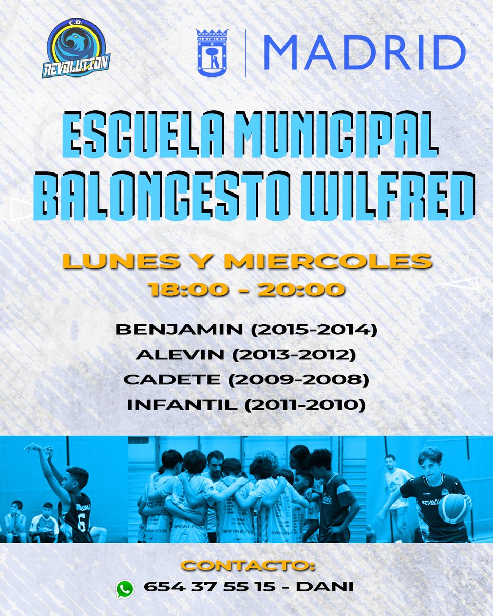 CDERevolution's tweet image. Ya está abierto el plazo de inscripción de nuestra escuela de baloncesto en el CDM Wilfred Agbonavbare 💛🏀 #FormaciónDeportiva