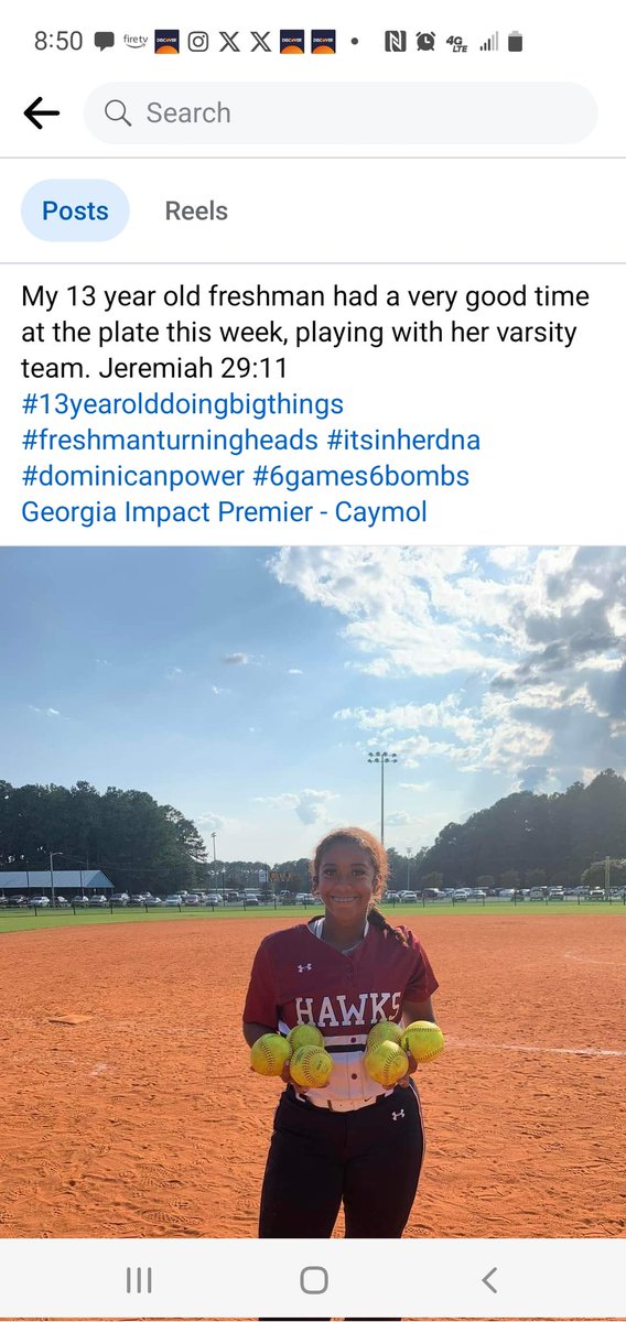 If you do not know who the best varsity  freshman softball player in the state of Georgia is, let me introduce  13yr old Miss Jayla Santana of Hillgrove HS! 6 💣 s 6 games this week <a href="/ChadSimmons_/">ChadSimmons</a> <a href="/jwindon35/">Joe Windon</a> <a href="/RustyMansell_/">Rusty Mansell</a> <a href="/jaylasantana23/">Jayla Santana🇺🇸🇩🇴 Power Hitter | 1B/UT 🎓’27</a>