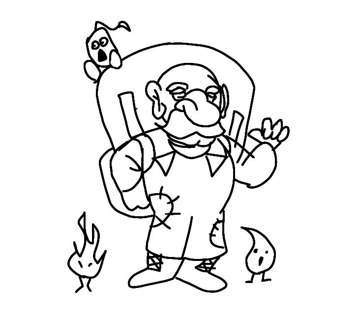 #ParoDnD  greetings... The name's mariangelo tosti... I am a simple old merchant that helps the ones in need... I occasionally also bound with some elemental creatures, such as my furcorn from another dimention...