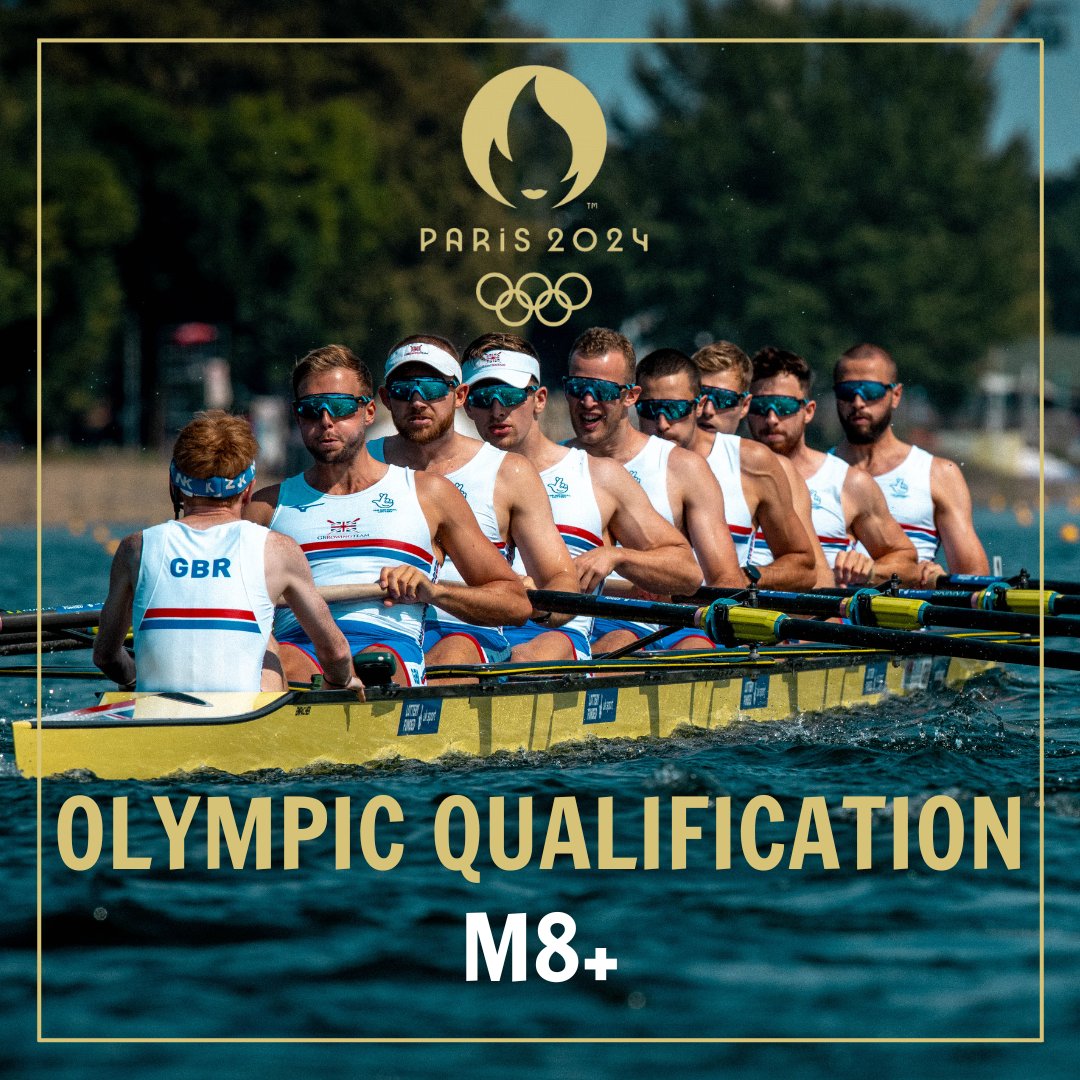 British Rowing (@britishrowing) on Twitter photo 📣 The GB men’s eight is going to the 2024 Olympic Games! 📣
In the last race of the World Rowing Championships, our crew rocket down the course, win 🏅, and qualify the M8+ for <a href="/Paris2024/">Paris 2024</a> 🇬🇧
<a href="/TNLUK/">The National Lottery</a> <a href="/TeamGB/">Team GB</a> 📣 The GB men’s eight is going to the 2024 Olympic Games! 📣
In the last race of the World Rowing Championships, our crew rocket down the course, win 🏅, and qualify the M8+ for <a href="/Paris2024/">Paris 2024</a> 🇬🇧
<a href="/TNLUK/">The National Lottery</a> <a href="/TeamGB/">Team GB</a>
