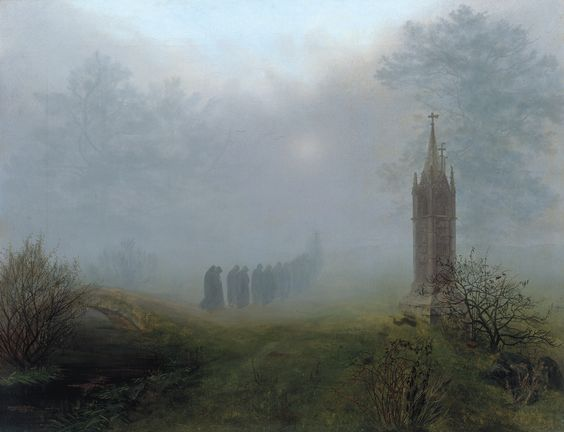 #Sommer2023
'Prozession in den Nebel' von Ernst Ferdinand Oehme (geb. 1797 in Dresden; gest. 1855 ebenda)
#art