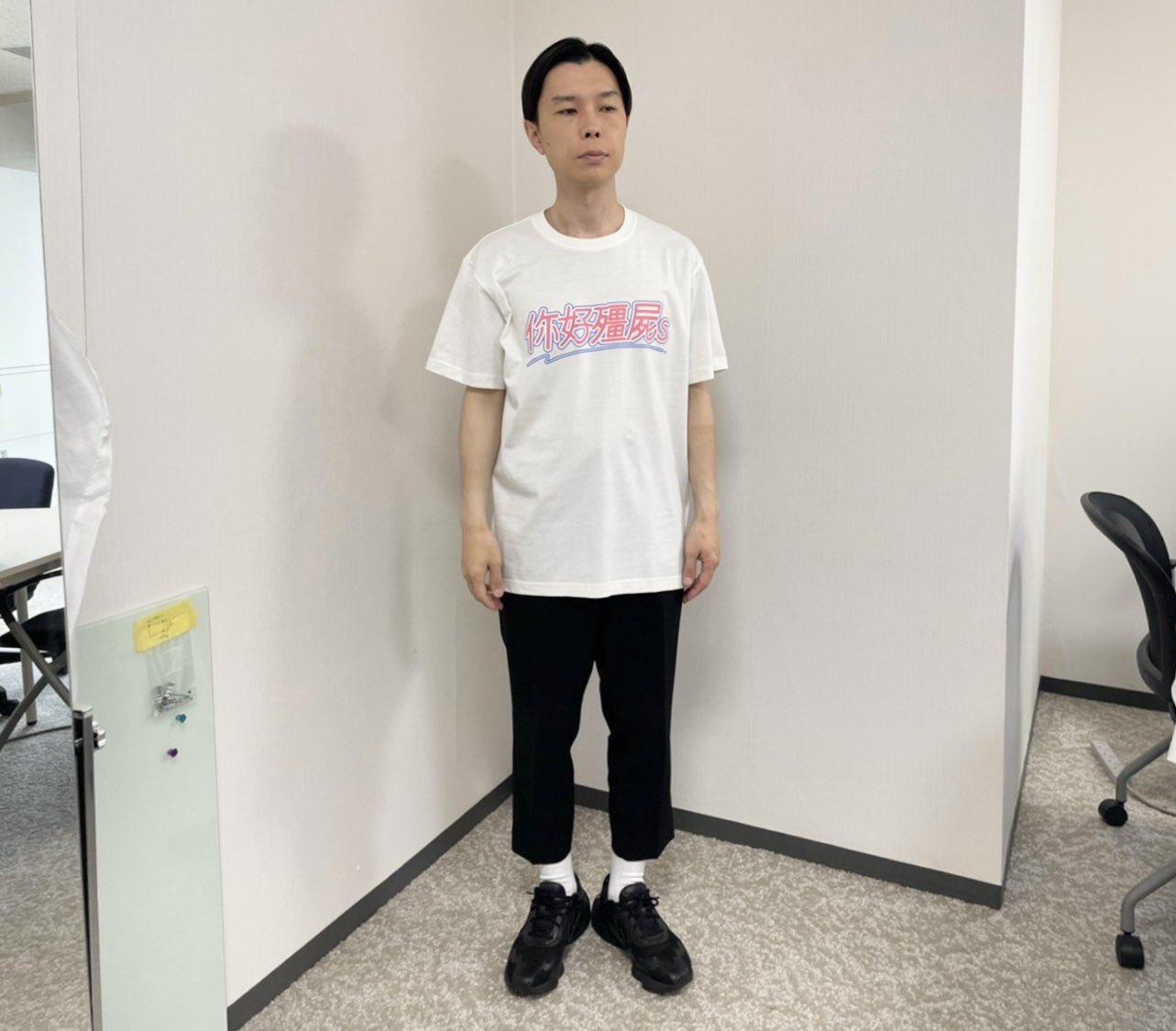 ハライチ岩井／岩井中華Tシャツ／ロンT[ホワイト] S ハライチ岩井】新グッズ販売&「岩井中華ロンT」再販売決定