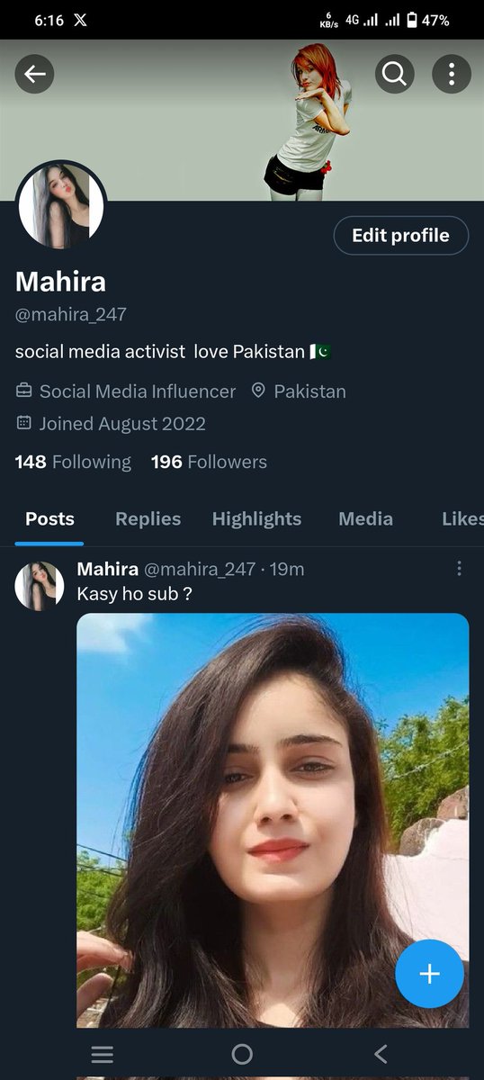 sanashoaibb's tweet photo. 15 منٹ میں 100 سے زائد فالورز مکمل ہو گئے simple سا فارمولا ہے
1. اس ٹویٹ کو ری ٹویٹ کریں
2. لائک کریں
3. کمنٹ X کریں
اپ کی ریچ اور فالورز بھی بڑھ جائیں گے۔۔۔
انشاء اللہ
#earnings
#TwitterX
#reach #PAKvIND
#INDvsPAK #howtoearn https://t.co/5VWZSHkTFj