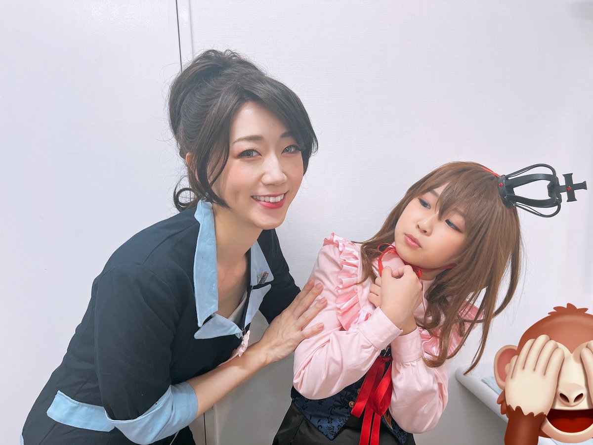 namekyon's tweet photo. ちなみに…兼役の…笑笑
#ローステ の林原樹里ちゃん…のコスプレをしている学園祭の人、でした！

真里亞がちょっとよそよそしかったです😀笑

女子で撮った写真も確認したら載せます…☺️

#うみステ #うみステ2 #Umineko https://t.co/SDWZ6gBKRb