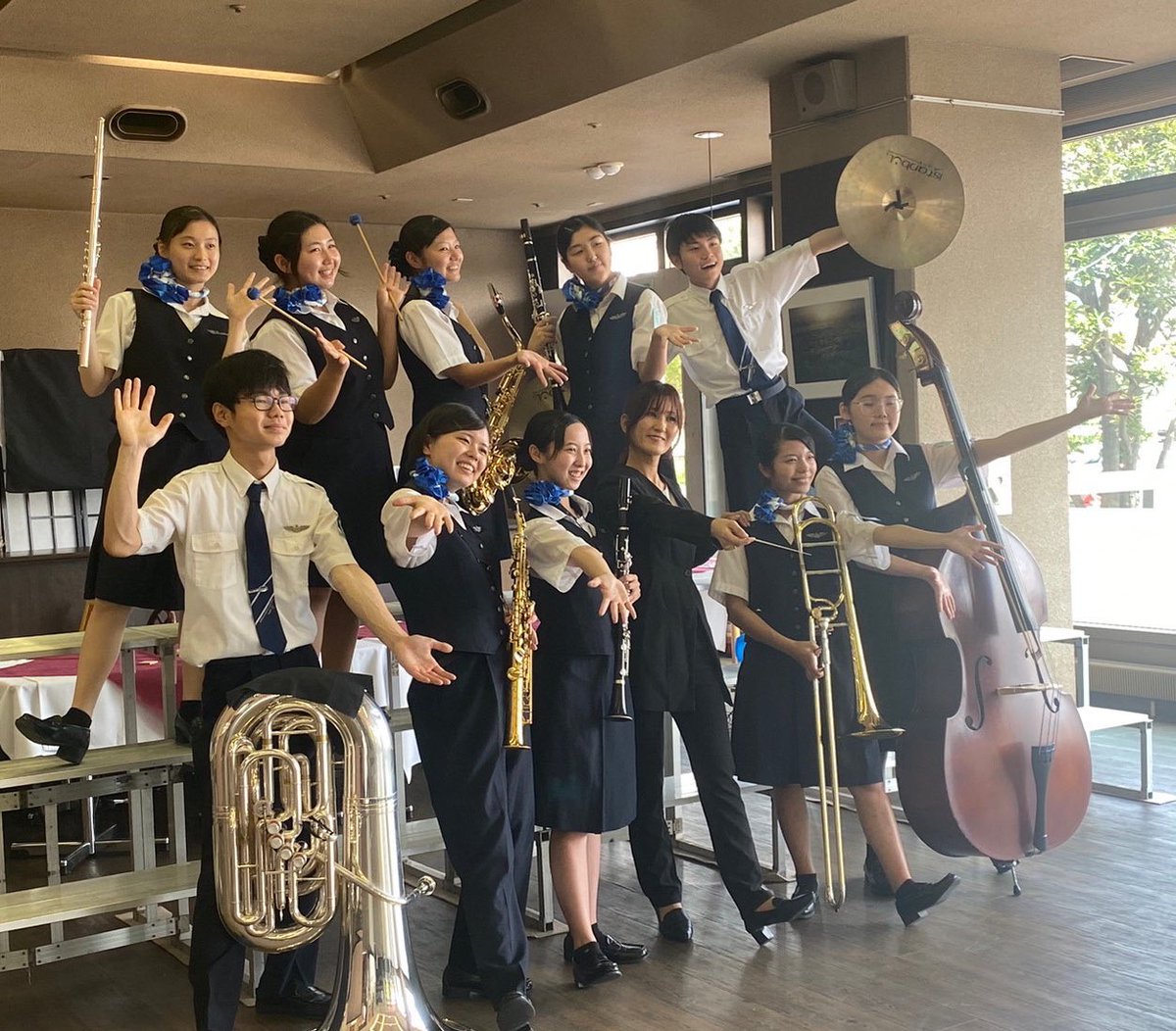 cocoro_chino's tweet photo. 本日出場した #西関東吹奏楽コンクール にて金賞代表を頂き、初の東日本大会のステージが決まりました🥇

3回目のチャレンジ、また一つ生徒たちと夢を叶えることが出来ました！

沢山の方々の暖かな応援や支えがあってこそです。ありがとうございます。

#日本航空高校
#吹奏楽団
#山梨 https://t.co/14pq37nR0J