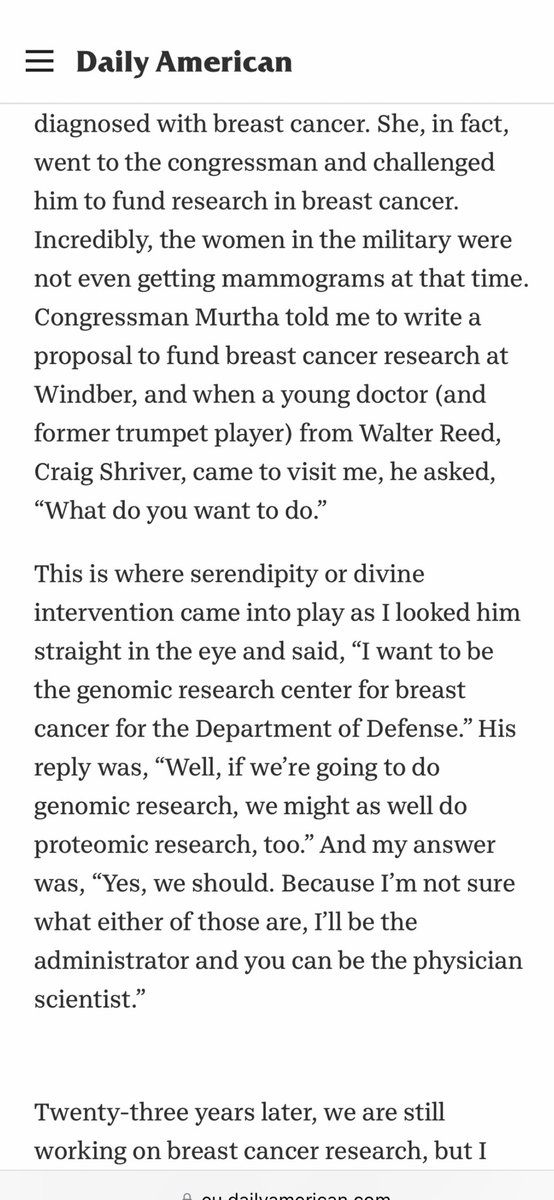 Nick Jacobs  / John Murtha, Jeanne McKelvey (blood centre) #Windber  Breastcare Center / Jacobs, Omaha, Nebraska / Boystown / Research Lab in basement / About 35 scientists working on what caused genetic deafness & blindness/