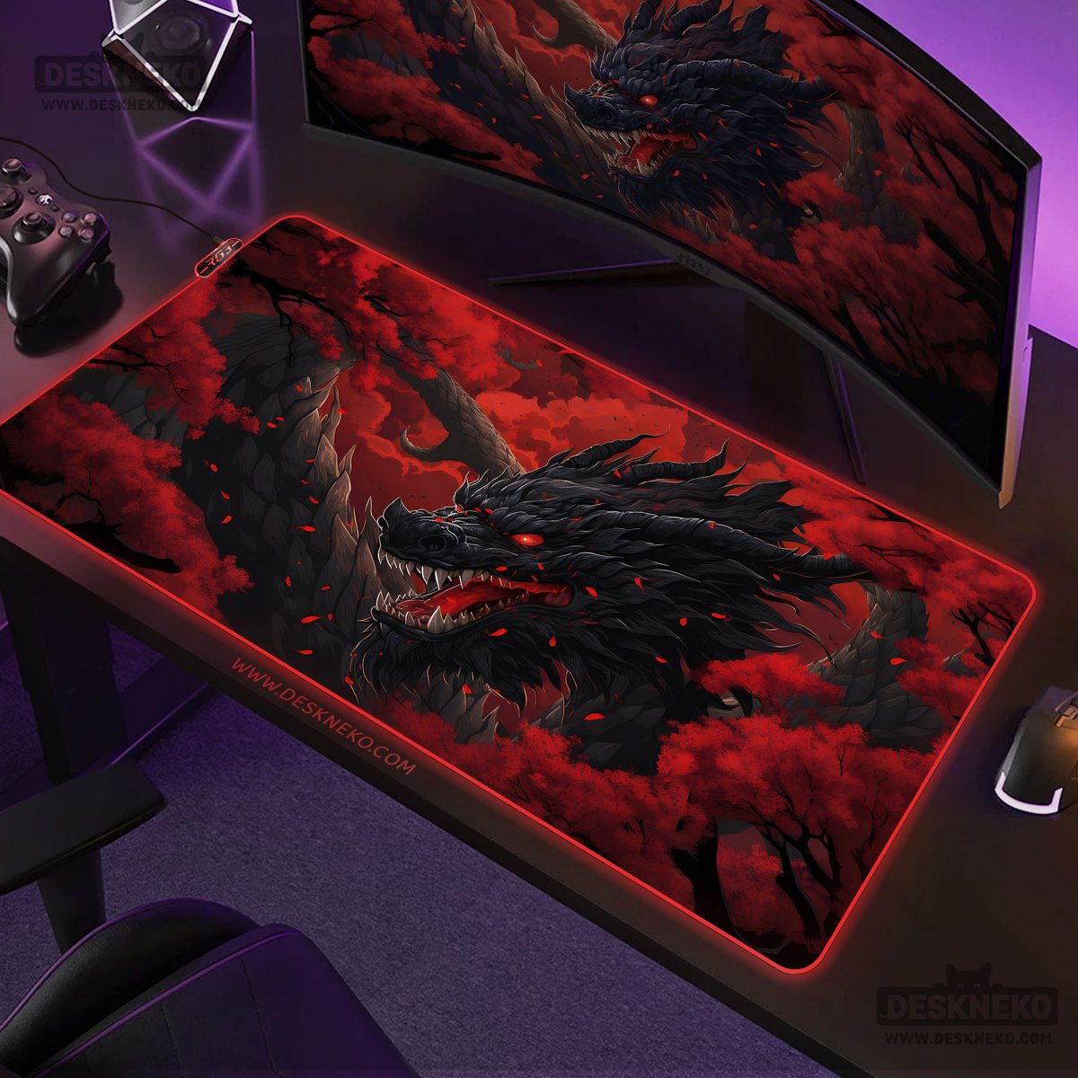deskneko_'s tweet image. Did you know that all of our designs are also available as RGB-LED desk mats up to 120 x 60cm? (That is huge!) deskneko.com

#deskmat #mousepad #rgbmousepad #gamingmousepad #desksetup #battlestation #gamingsetup #gamingpcsetup #GamingCommunity #dragondeskmat #deskneko