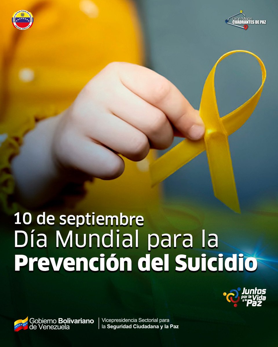 #10SEP || Hoy es una fecha importante porque representa el compromiso y el hincapié en el desarrollo de las medidas preventivas para eliminar la conducta errónea del suicidio, para ello es fundamental el respeto, el reconocimiento y la valoración de la vida humana.