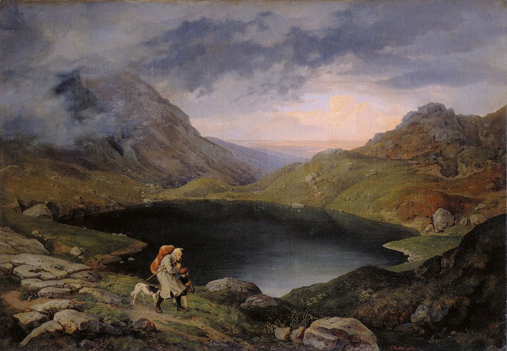 #Sommer2023
'See im Riesengebirge' von Ludwig Richter (geb. 1803 in Friedrichstadt bei Dresden; gest. 1884 in Dresden)
#art
