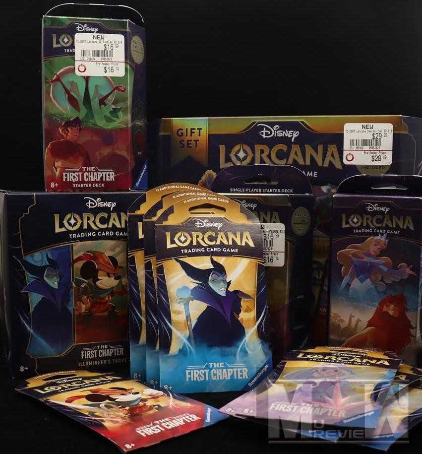 MUReview's tweet photo. Magic Box: Disney Lorcana The First Chapter by Ravensburger @nattydicegames #nattydice #nattydicegames #litlgeeks #magicbox @disney @shopdisney @ravensburgerglobal @ravensburgerna @disneylorcana #disney #disneylorcana https://t.co/oE4718Qrdf https://t.co/h5N9LpAEOc