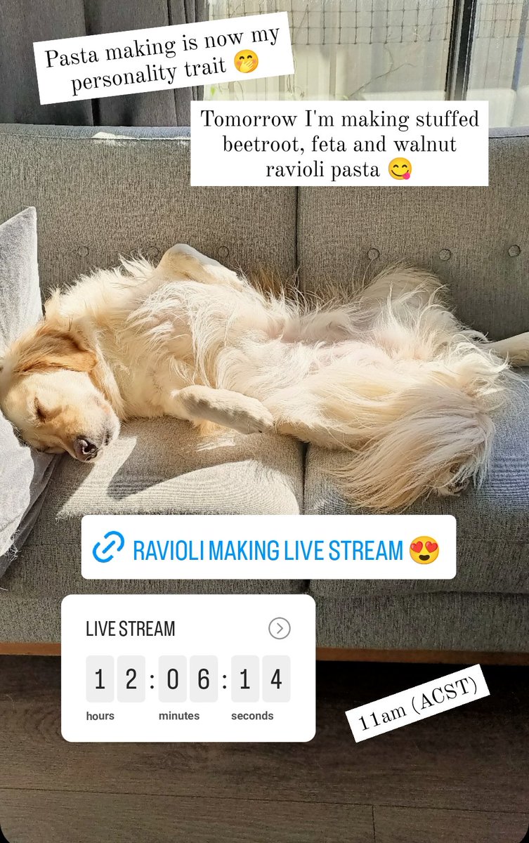 Live pasta making stream tomorrow 🥰 See you in 12 hours time! 😍 twitch.tv/connorcarbonara