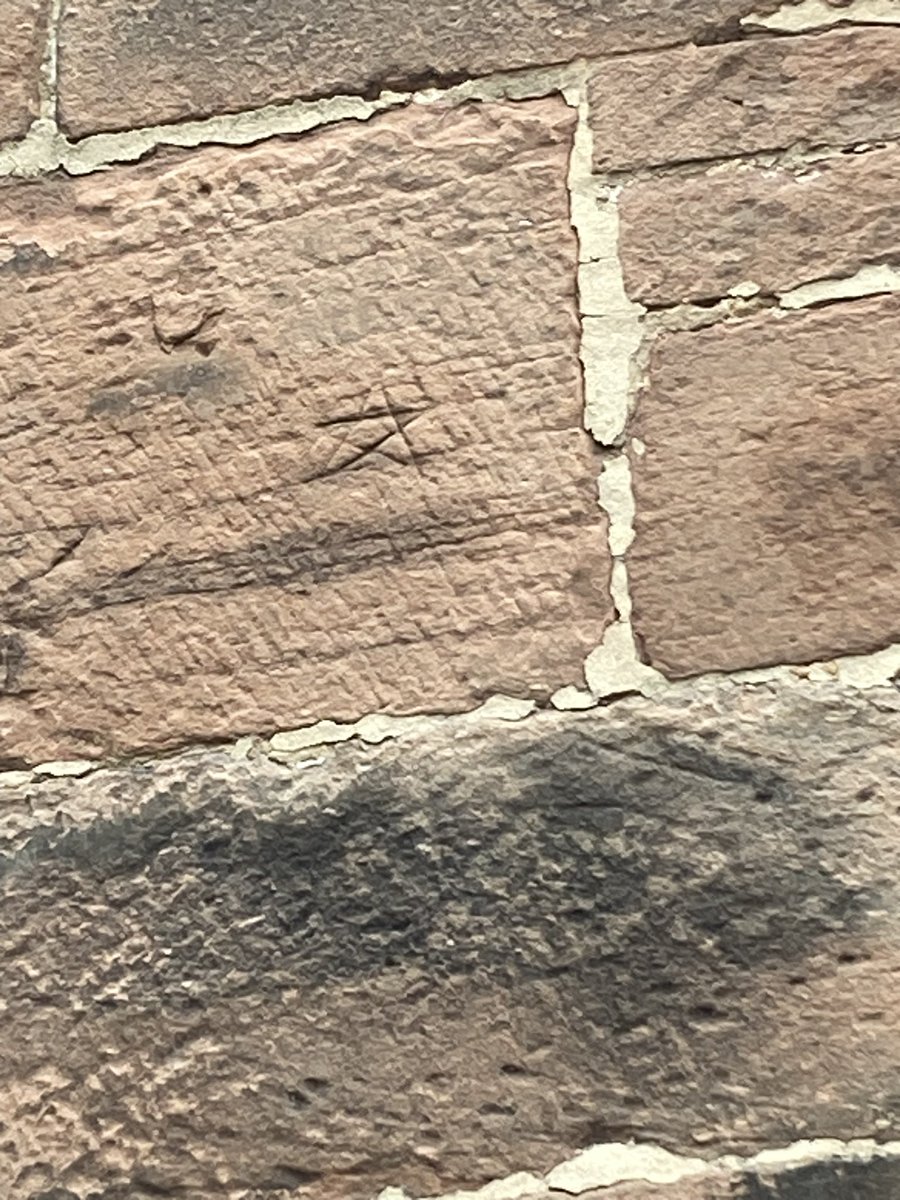 Open day at St.Chads in Over, Cheshire today. The witch marks ain’t in the guidebook #stchads #CHESHIRE #witchmarks