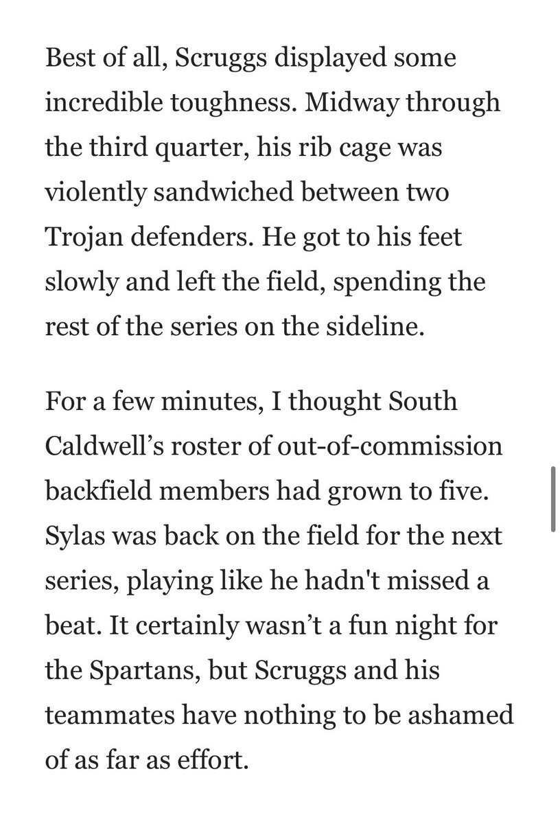 Blessed to be featured in the Hickory Daily record yesterday! 
#allglorytoGod #165pounds #spartanfootabll