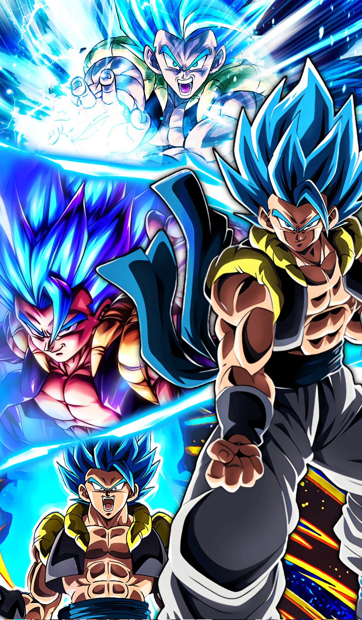 Gogeta Blue, dragon ball, dragon ball super broly, HD phone wallpaper