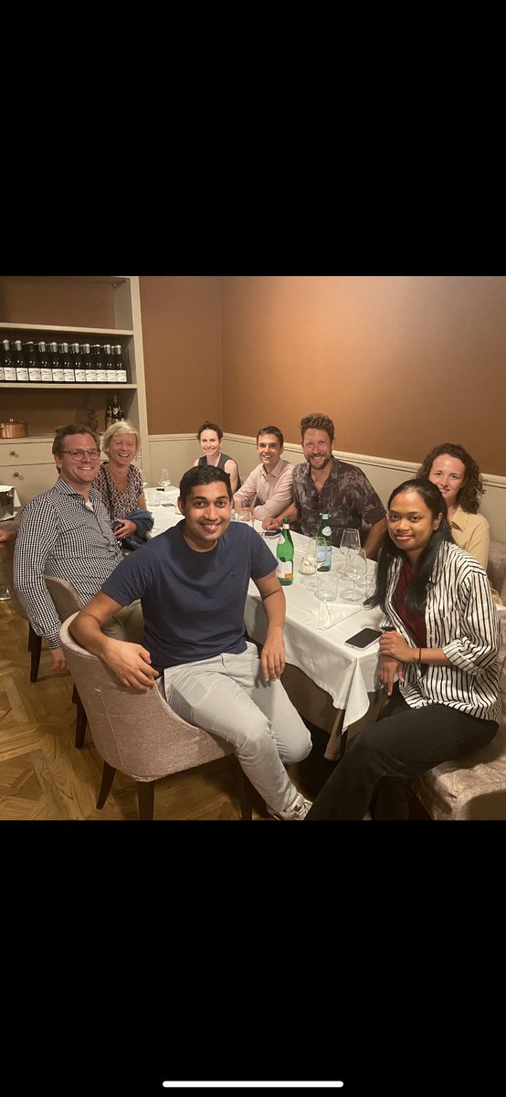 Delighted to see the Daniel Langer group and our group have dinner together at this years annual meeting of the European Respiratory Society. Impressive exchange of ideas around the trials pursued in our labs. <a href="/DLanger6/">Daniel Langer</a> <a href="/binrgm/">Binaya Regmi</a> <a href="/EuroRespSoc/">ERS</a> <a href="/KU_Leuven/">KU Leuven</a> <a href="/UniklinikAachen/">Uniklinik RWTH AC</a>