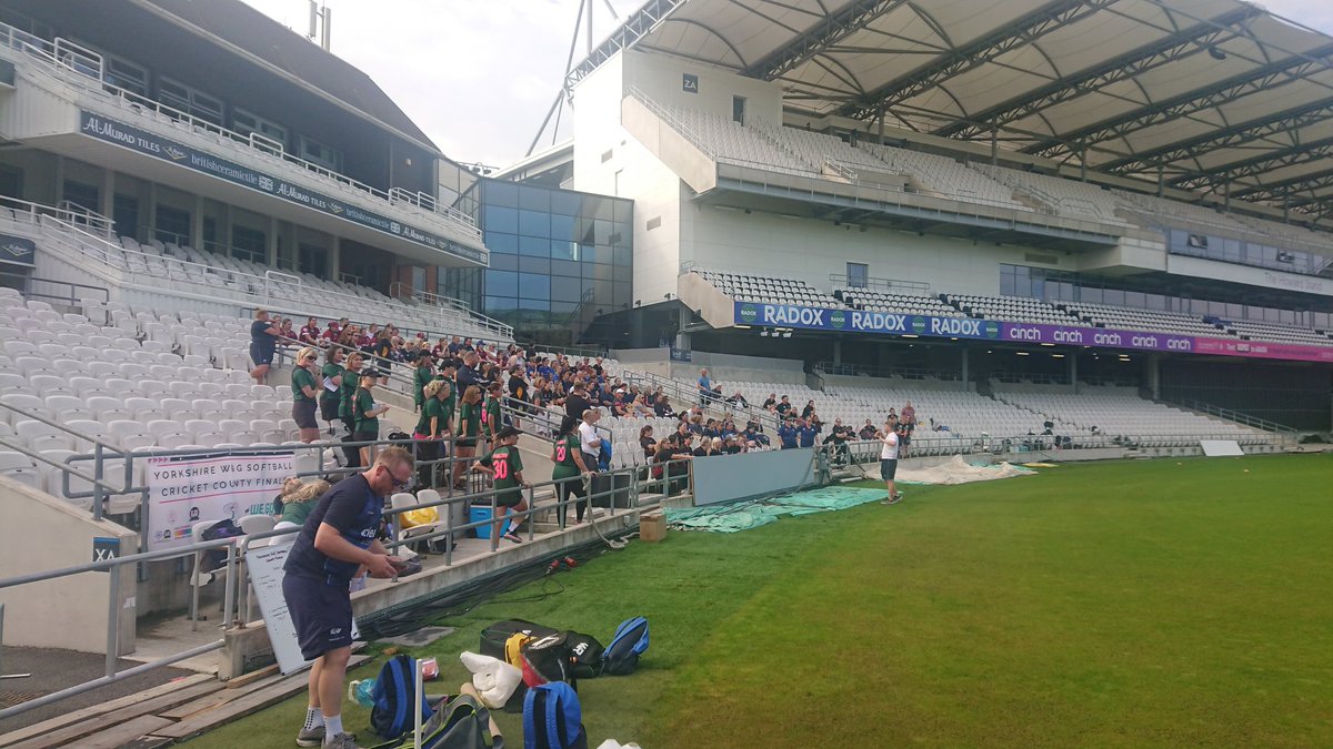 A new format today, umpiring the @Yorkshirecb W&amp;G Softball Finals.  First time standing here.  Anyone recognise the venue?