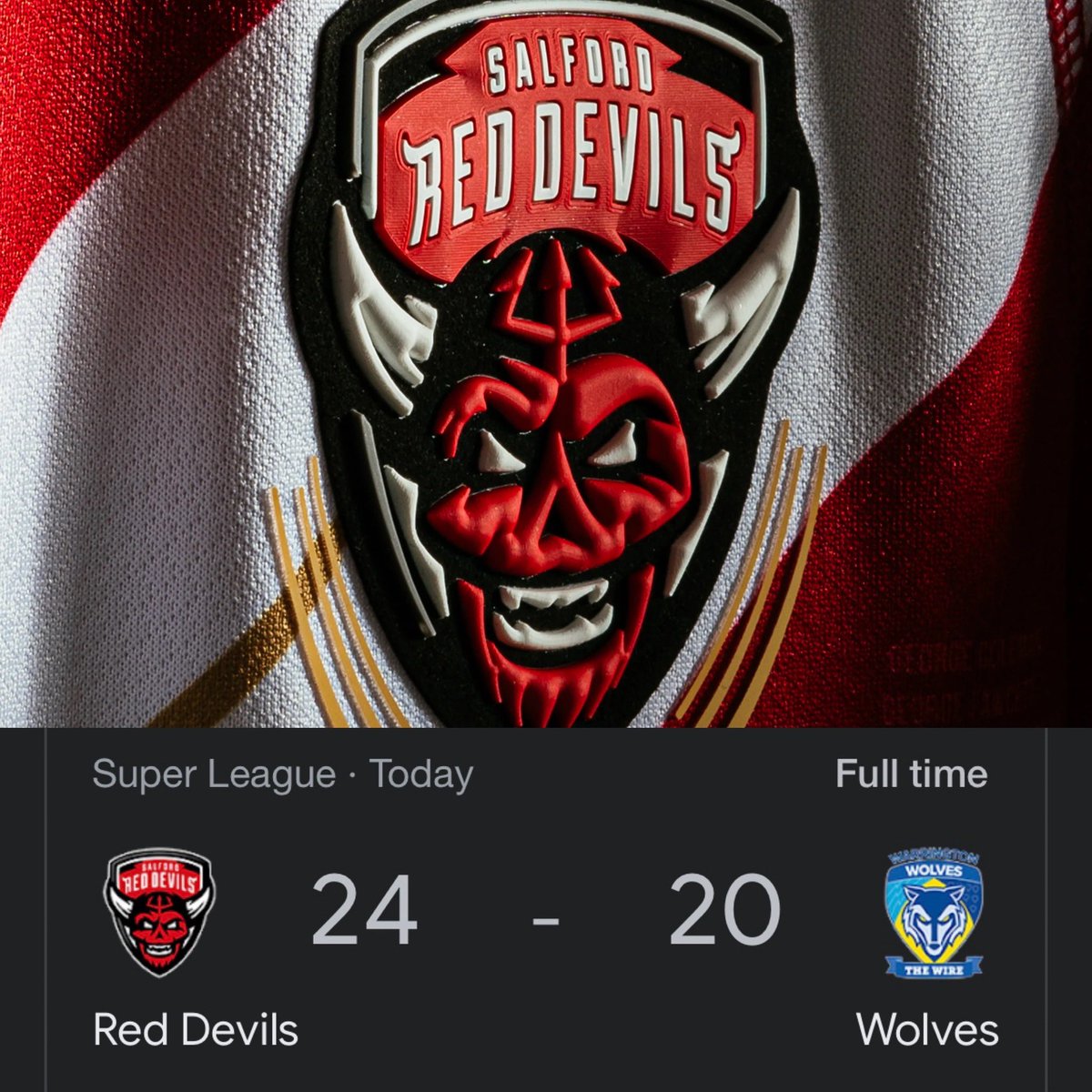 Get in Salford.!!!!!!! 👹🏉 
You don’t like doing things the easy way 👏🏻 🏉🏉🏉🏉🏉🏉 #reddevils #salfordreddevils #salford