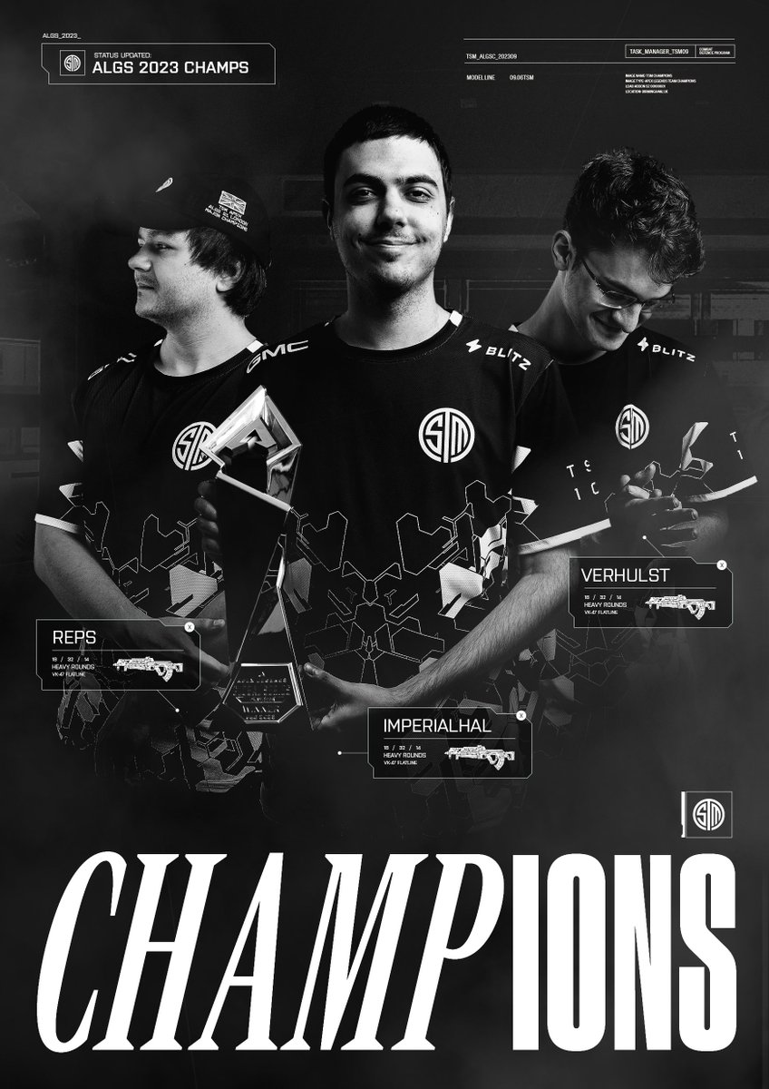 WE ARE YOUR APEX LEGENDS WORLD CHAMPIONS 🏆 THE BLACK-AND-WHITE RUNS APEX #TSMWIN