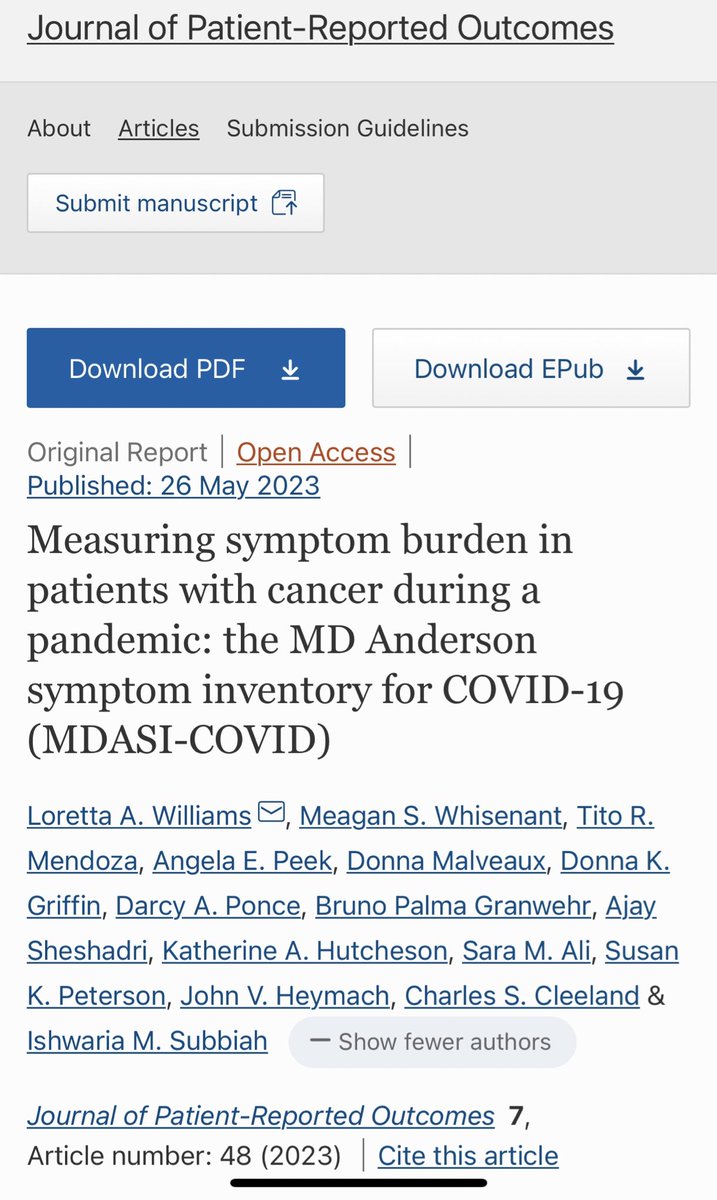 IshwariaMD's tweet image. Asking questions to get unbiased feedback – it’s not just an art, it’s a science!🔸When there wasn’t a #COVID19-specific validated #PRO tool, we developed one! 🔸Such a thrill to co-lead this effort that developed and validated a brand new #patientreportedoutcomes measure to…