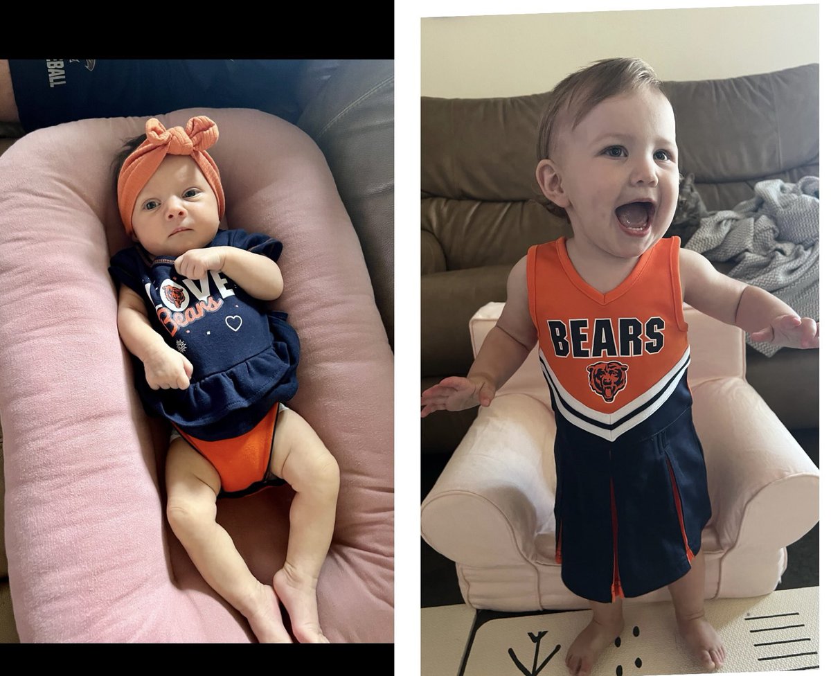 One year apart! Go @ChicagoBears !!!