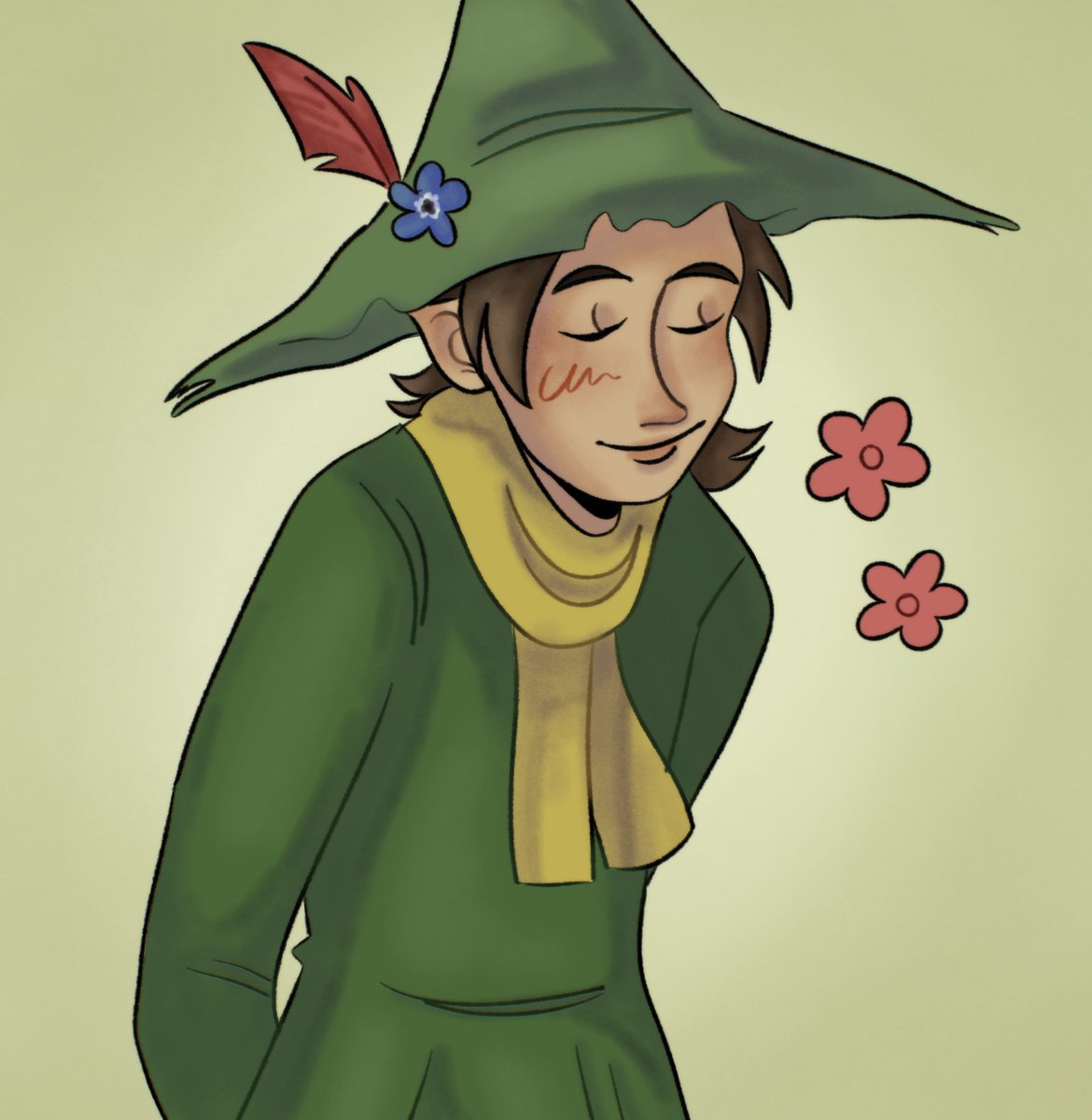 xcloverboy's tweet photo. babygirlifying snufkin #moomins #snufkin https://t.co/8LxjczxTtV
