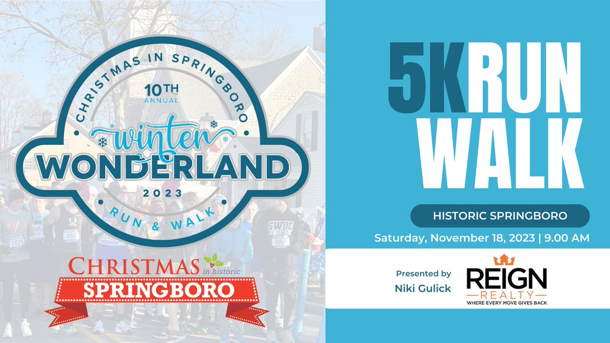 CSpringboro's tweet image. REGISTER for our 10th Annual 5K Run/Walk on 11/18 at 9 a.m. Includes an awesome race shirt, swag bag, and cool medal!
runsignup.com/Race/OH/Spring…