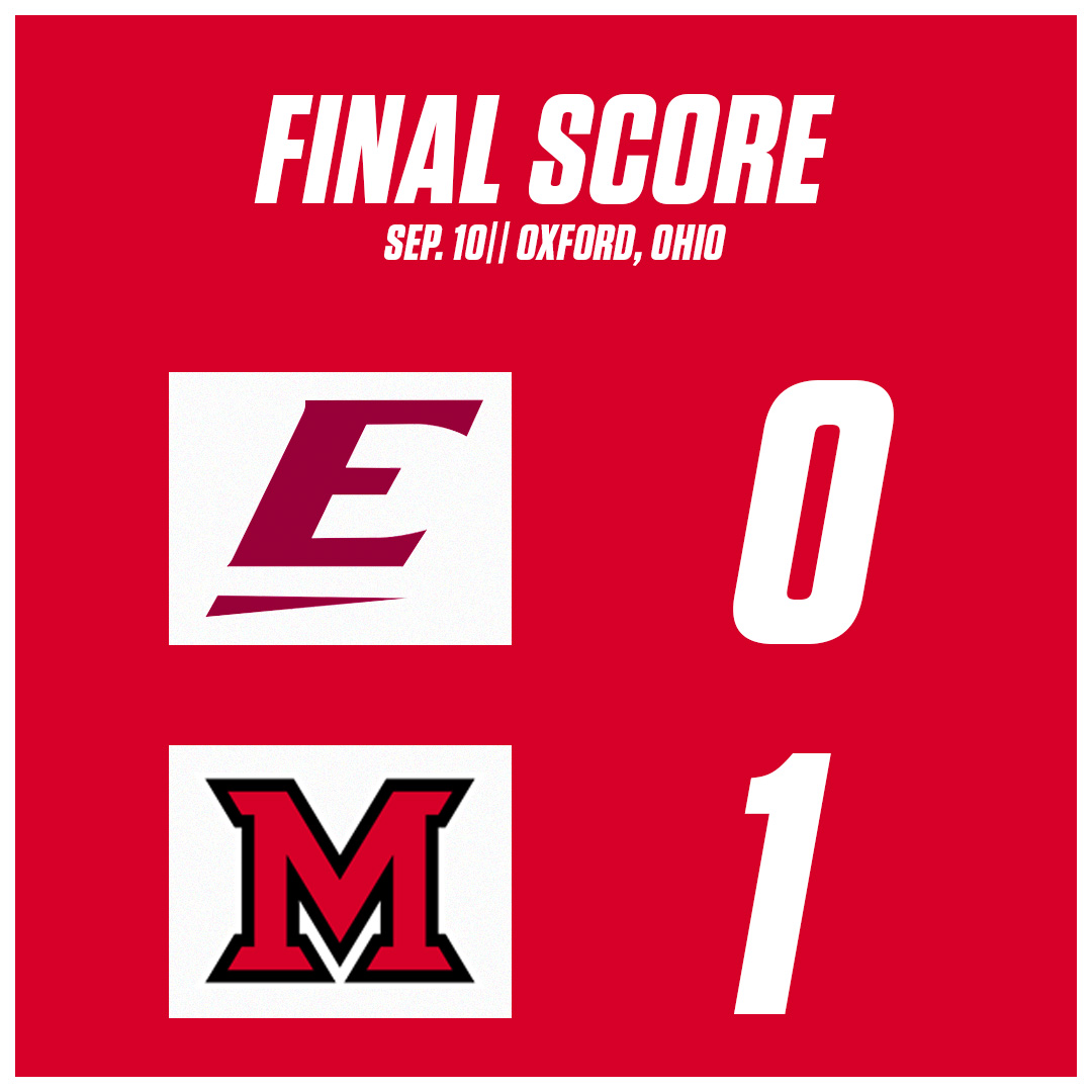 RedHawks Win! Miami beats Eastern Kentucky 1-0 at Bobby Kramig Field. Next match is Thursday on the road at 6 p.m versus Montana!