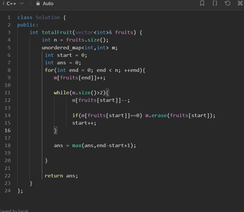 KhatikSwwapnil's tweet photo. Day 43 of #100DaysOfCode! 🚀 Solved the "Fruit Into Baskets" #Cpp and #DSA challenge. Due to university Insem exam, I had to take a break, but now that it's over, I'm back at it! #CodingChallengeVictory https://t.co/LRl7j6RLzQ