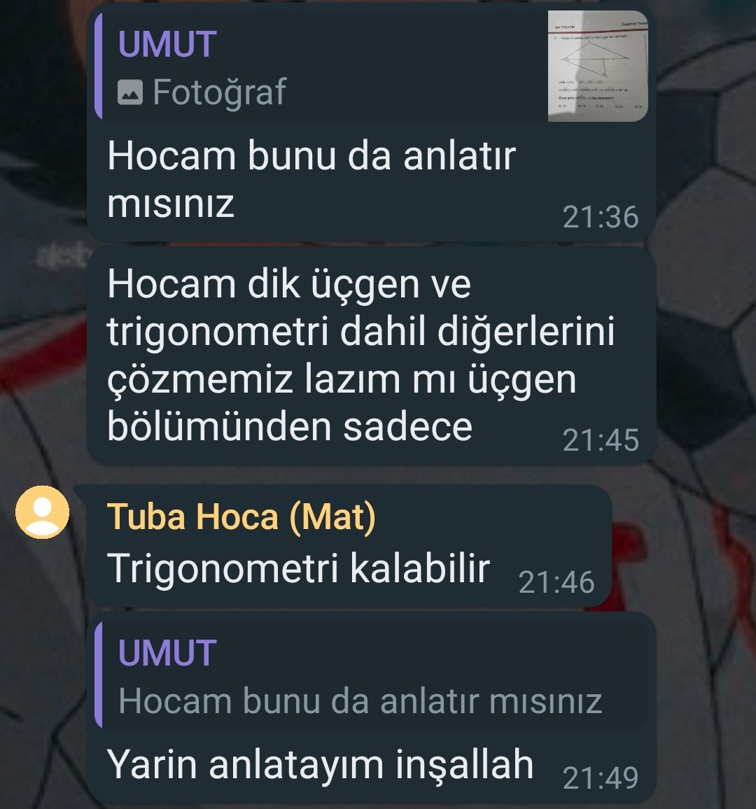 Ne demek matematikci yarın ders işleyecek 😬