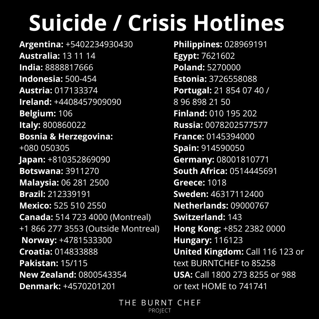 If details for your country are not listed, please get in touch and we will do our utmost to provide you with a contact. 🖤

#worldsuicidepreventionday