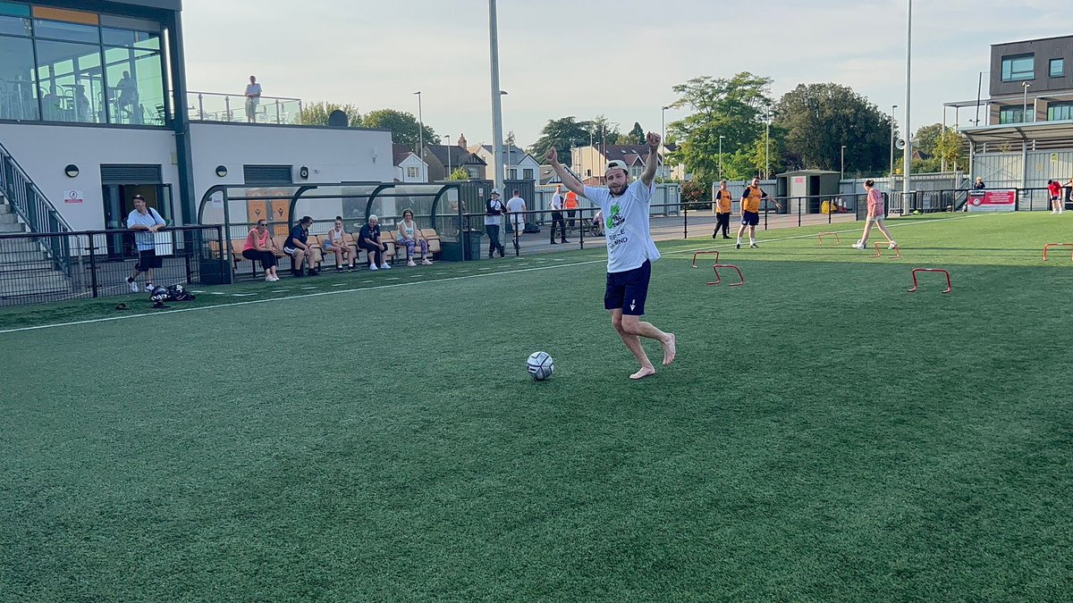 Huge thanks again to everyone who supported “Dribble for MND” at <a href="/sloughtownfc/">Slough Town FC</a> yesterday! 

Such a great day &amp; the generosity/kindness displayed shows what this club is all about! 💛 

So close to the target so any donations will still make a difference!

gofundme.com/f/xptm73-help-…