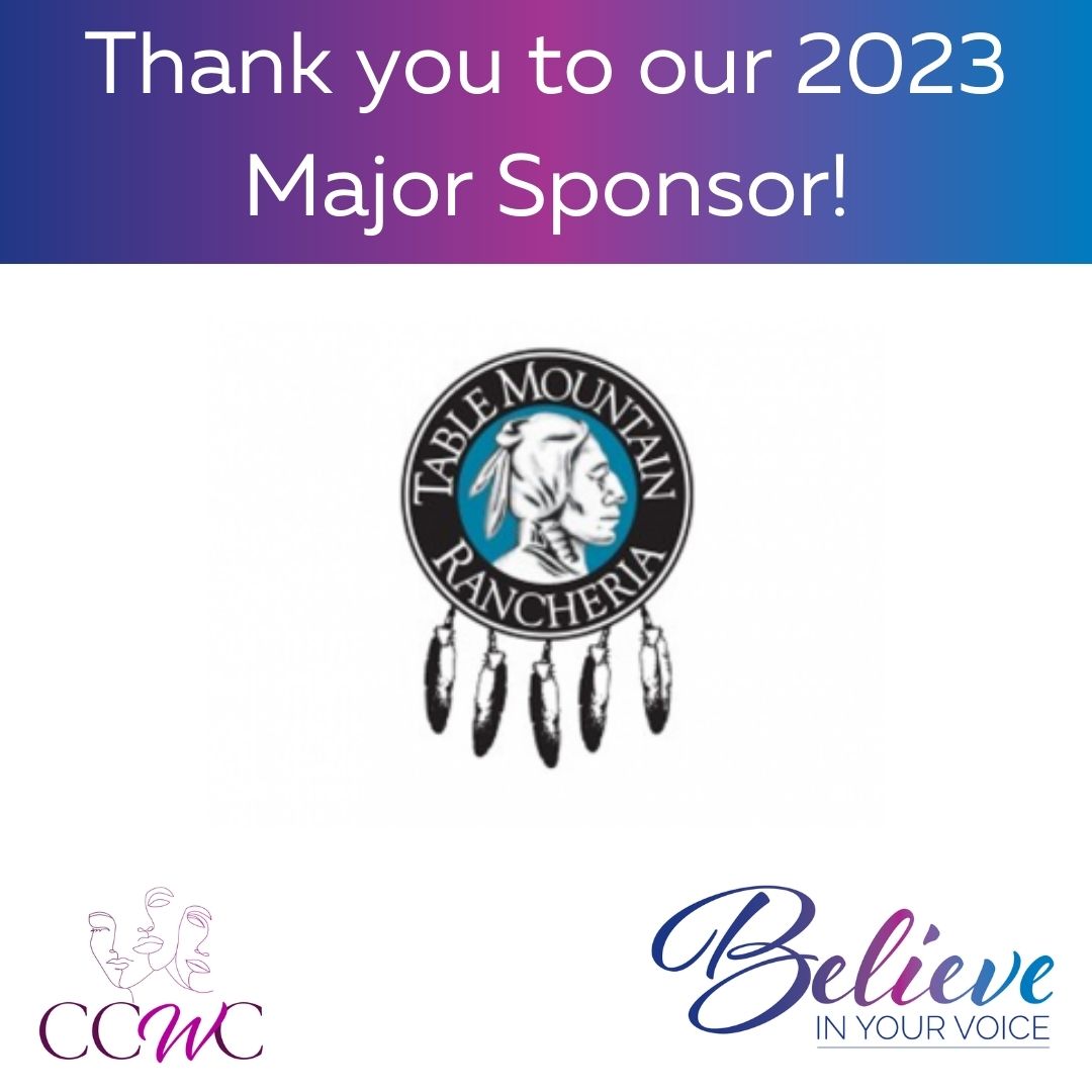 Thank you, Table Mountain Rancheria, for supporting the 2023 Central California Women's Conference.

From a 2022 attendee:
"Great Day of Positive Reinforcement, Camaraderie, New Experiences!"