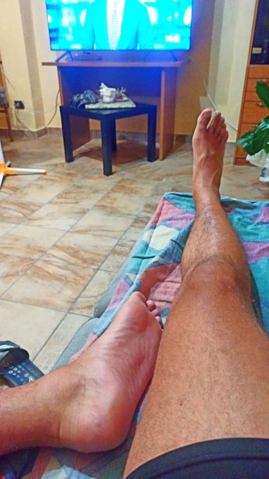 Long day today ,been traveling on these feet for 10 hours ..you know what to do slaves .  @MASTER_UPDATES<a href="/tag/santorini"class="tags"><span>#santorini</span></a>