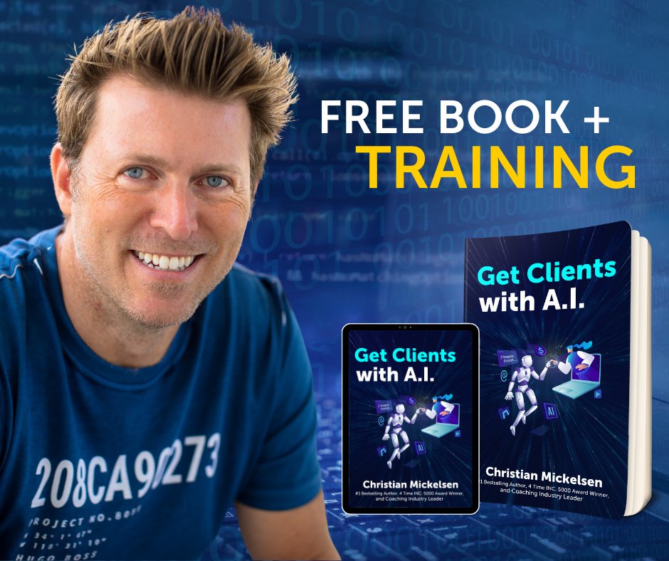 imcjajk's tweet photo. This is insane!!! My dear friend and mentor Christian is giving away the secrets to Get Clients with A.I  for FREE on Monday, Sept 11th at 1:00pm US Eastern Time!! Yes! That is TOMORROW!! So, get your pen &amp; paper ready and Register today!! https://t.co/9o8VOERHud It is FREE!!! https://t.co/MOgpATD0Jx