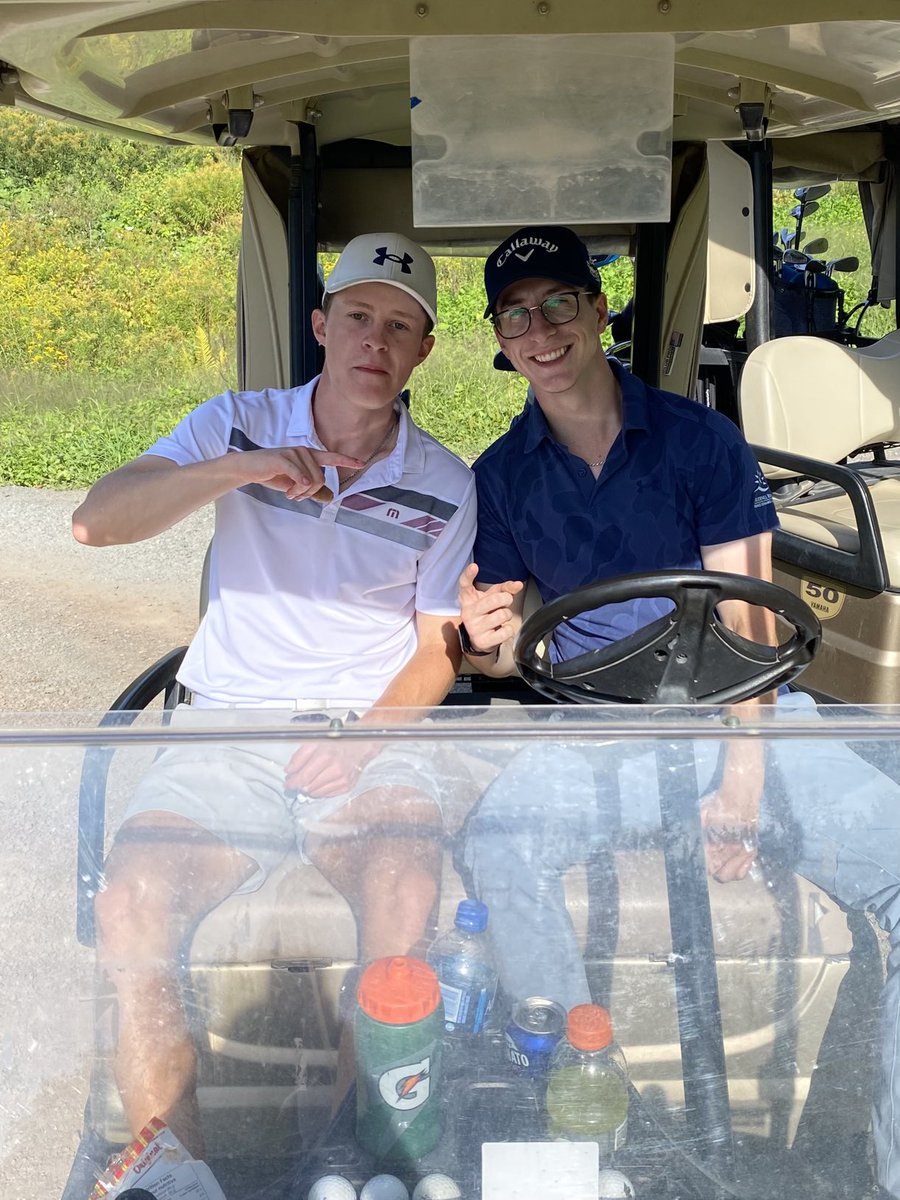 keithfoster00's tweet image. The Foster Jr Classic with these two Xaverians. They are playing pretty good for guys that went to bed at 4am.