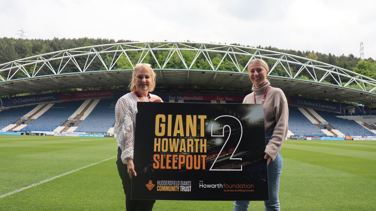 Huddersfield Giants Community Trust (@giantsct) on Twitter photo โ
For a second year running, Kristen Jackson from the <a href="/Giantsrl/">Huddersfield Giants ๐ฎ๐</a> commercial team will be joining us on Friday 13th October to take part in ๐ง๐ต๐ฒ ๐๐ถ๐ฎ๐ป๐ ๐๐ผ๐๐ฎ๐ฟ๐๐ต ๐ฆ๐น๐ฒ๐ฒ๐ฝ๐ผ๐๐.
๐ฒ There is still time to get involved ๐ hgct.co.uk/ghs-2
#GiantHowarthSleepout2 โ
For a second year running, Kristen Jackson from the <a href="/Giantsrl/">Huddersfield Giants ๐ฎ๐</a> commercial team will be joining us on Friday 13th October to take part in ๐ง๐ต๐ฒ ๐๐ถ๐ฎ๐ป๐ ๐๐ผ๐๐ฎ๐ฟ๐๐ต ๐ฆ๐น๐ฒ๐ฒ๐ฝ๐ผ๐๐.
๐ฒ There is still time to get involved ๐ hgct.co.uk/ghs-2
#GiantHowarthSleepout2
