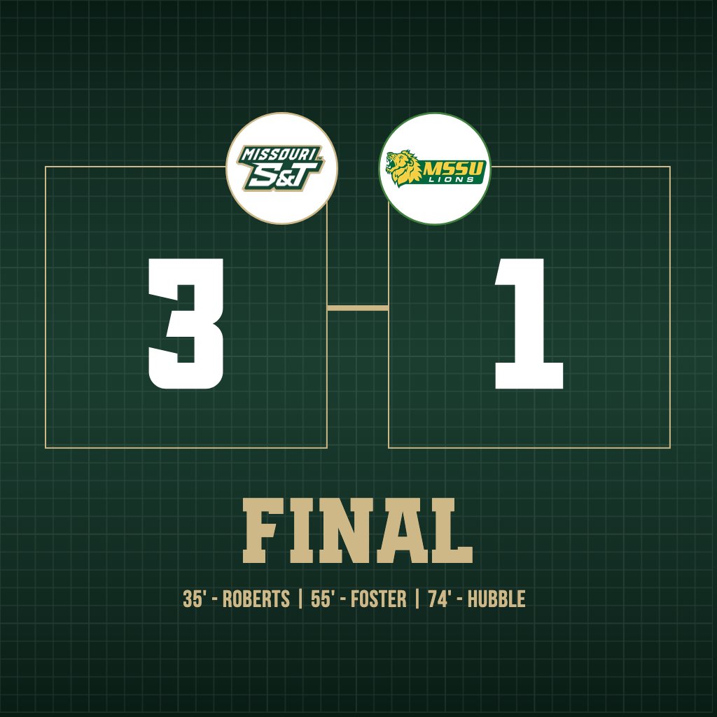 That's a winner!! Miners take home their first win of the season by a score of 3-1 over MSSU!

#MinerPride