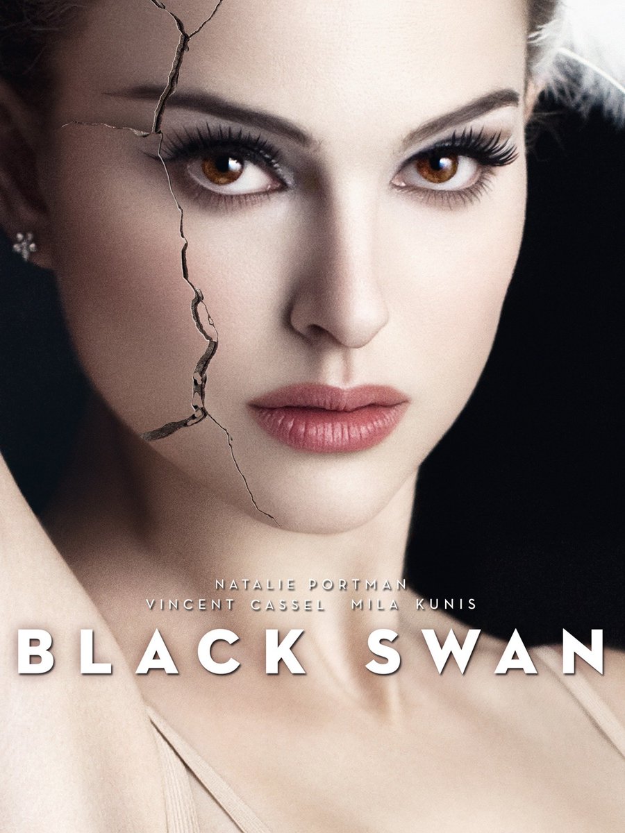 🎫 Black Swan 📅 2010 📽 Darren Aronofsky #️⃣ #NataliePortman #MilaKunis #VincentCassel #WinonaRyder #BarbaraHershey #BenjarminMillepied #SebastianStan #BlackSwan #NowWatching #FilmTwitter #MoviePosters