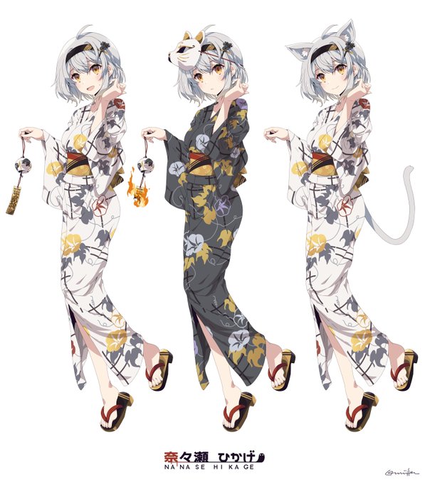 「braid yukata」 illustration images(Latest)