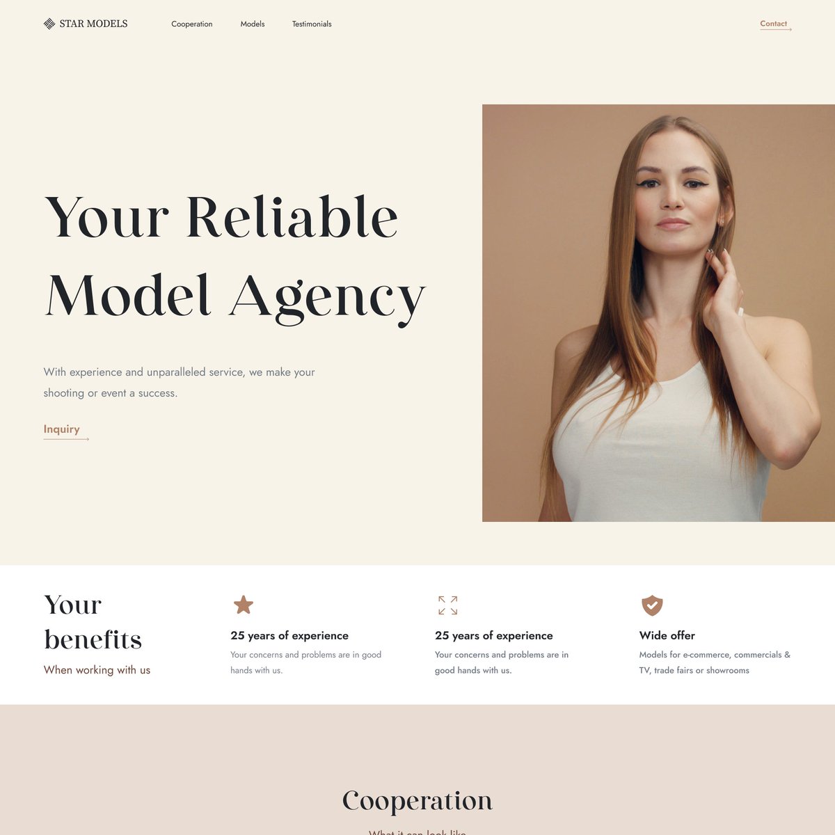 KashanBhatti8's tweet photo. 💥 Star Model website design. 👑 Need something just knock me 💌  : https://t.co/GU8LWmDvde

#model #Modelwebsite #starmodels #websitedesign #webdesign #uidesign #uxdesign #graphicdesign #uiux #uiuxdesign #uiuxdesigner  #website #websitedesigner #freelancing #figma https://t.co/GiaAHwju34