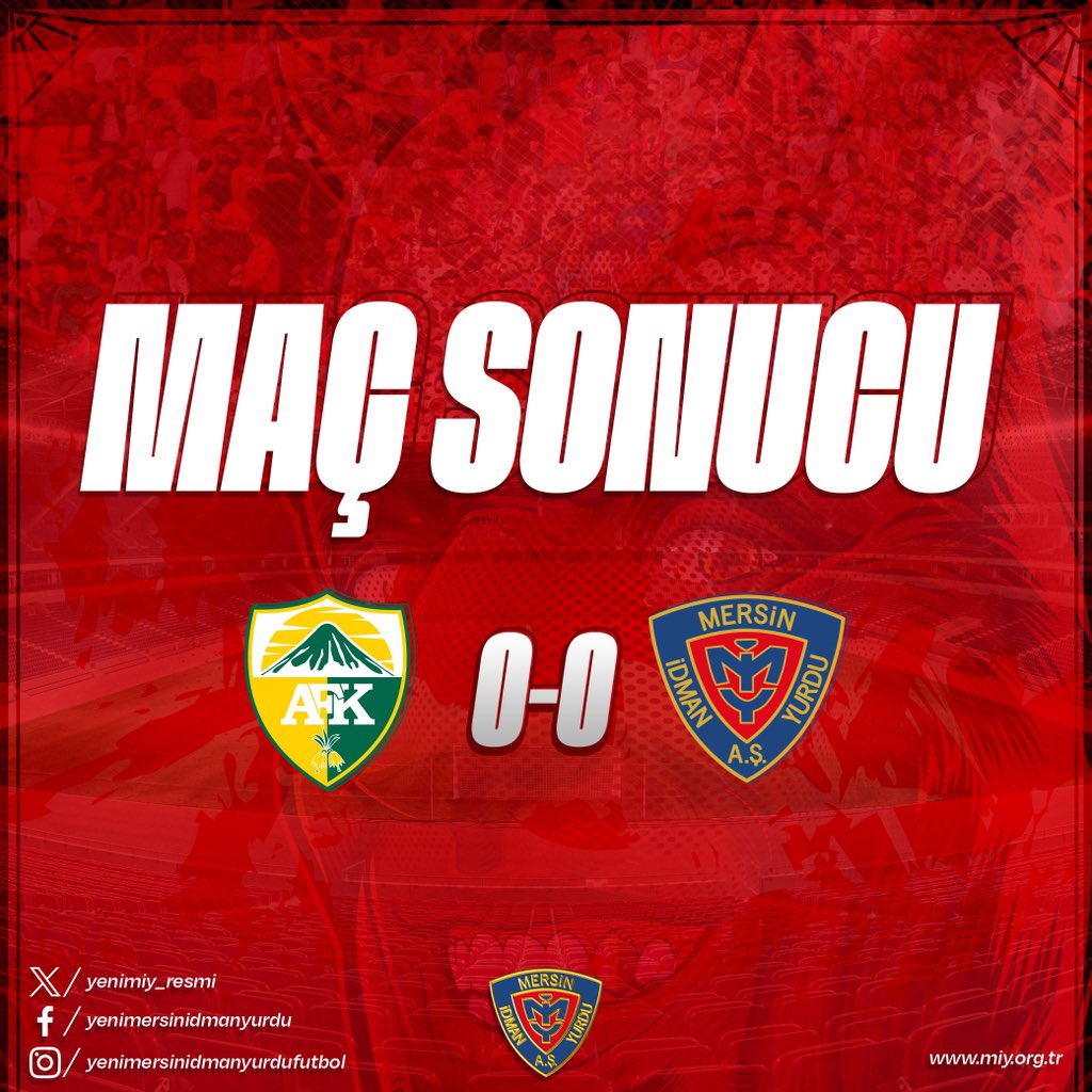 Maç Sonucu:

Adıyaman 1954 Spor: 0
Yeni Mersin İdman Yurdumuz: 0

#AFKvYMİY #YMİY #YeniMersinİdmanYurdu