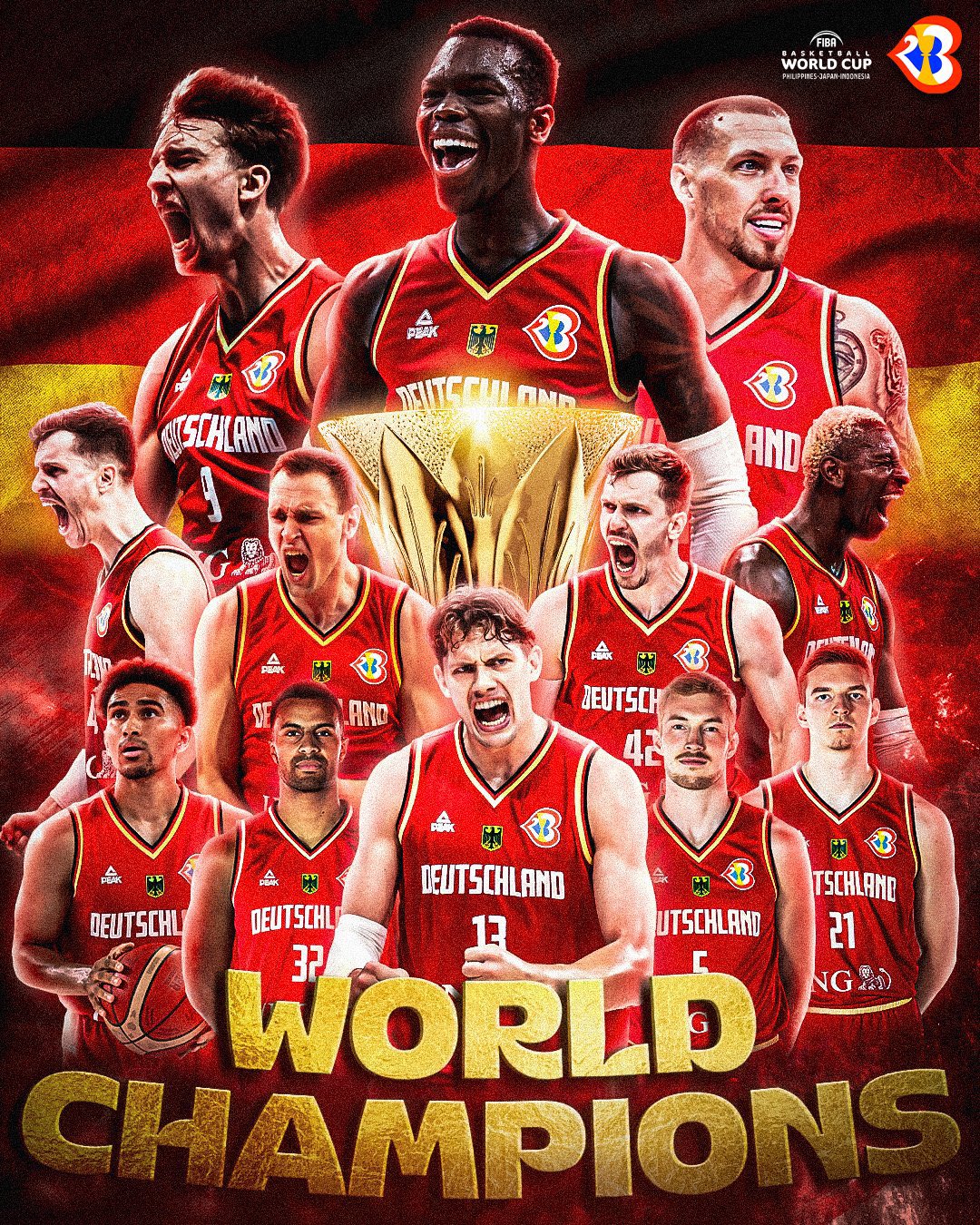 WAFIKA on X BASKETBALL WORLD CUP CHAMPIONS Congratulations Germany https t wJqf92BGP7 X