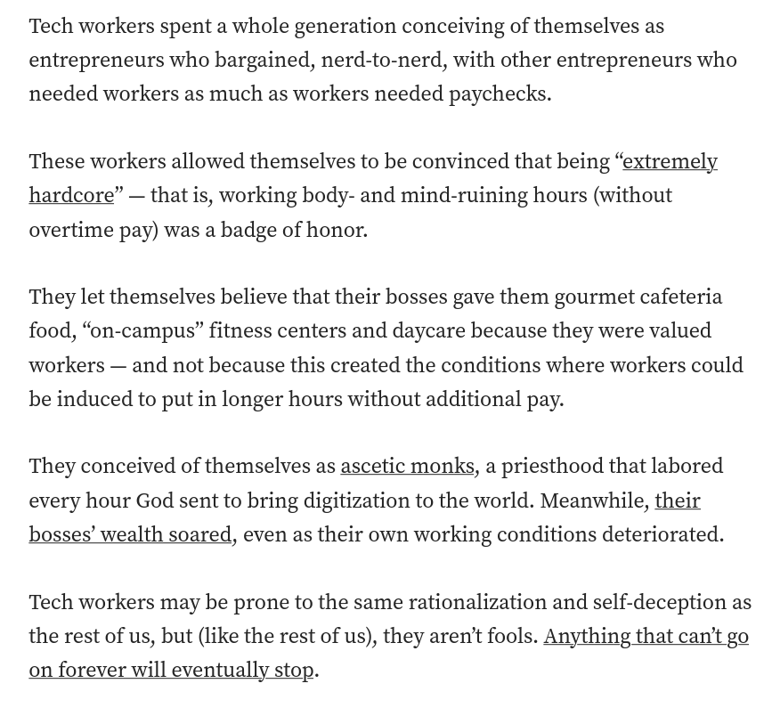 doctorow's tweet image. There ain&apos;t no such thing as a free on-campus fitness center.

doctorow.medium.com/the-proletaria…

#TechWorkers #JanglingKeys #ExtremelyHardcore #AbolishSiliconValley