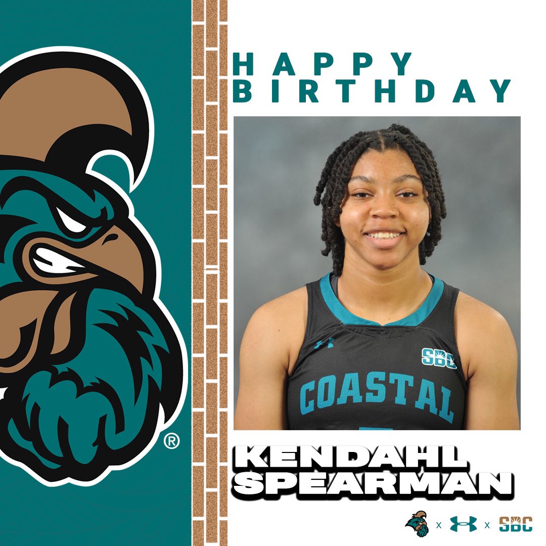 Coastal Women’s Basketball (@coastalwbb) on Twitter photo We’re going BACK to BACK with birthdays this week! Wishing a big happy birthday to <a href="/SpearmanKendahl/">Kendahl Spearman</a> ! 🎉 We’re going BACK to BACK with birthdays this week! Wishing a big happy birthday to <a href="/SpearmanKendahl/">Kendahl Spearman</a> ! 🎉