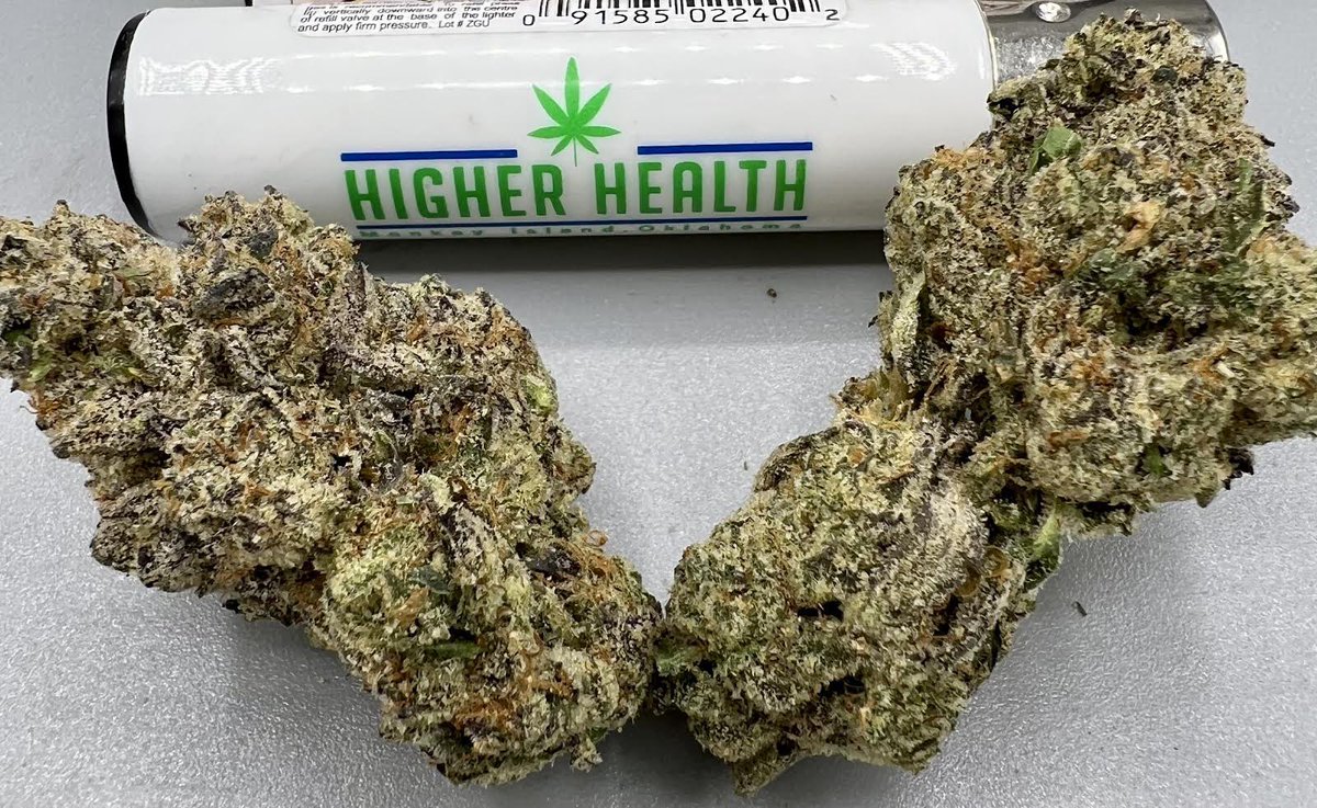 HigherHealthOK's tweet image. Açaí Berry Gelato by Buffalo Turf Growers is special.  29.27% THC, 3.05% Terpenes, 35.96% total cannabinoids.  Find it at Higher Health Monkey Island at Grand Lake, Oklahoma.  #cannabis #plantmedicine
