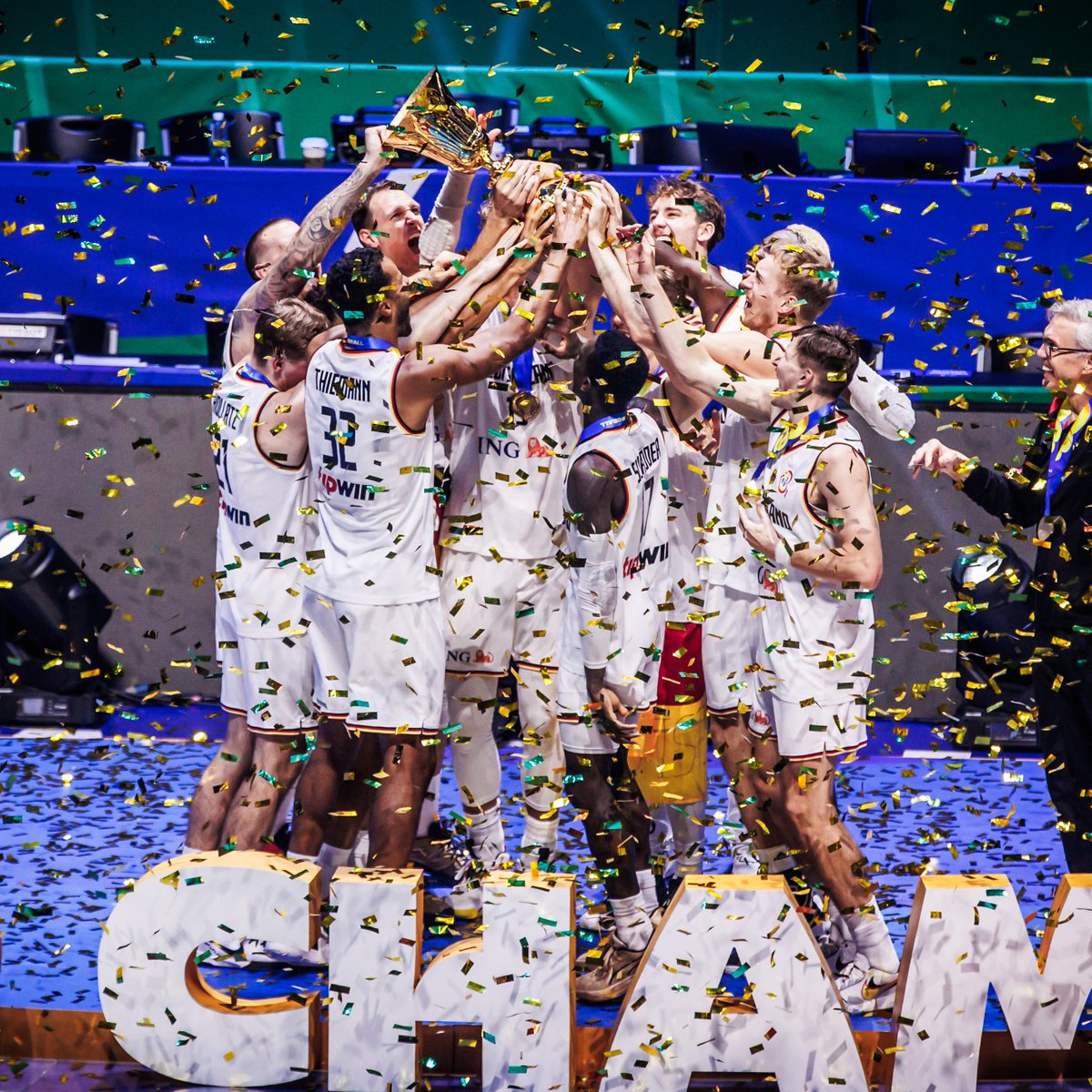 ‘World Champion’ on their head. 🏆
 
#FIBAWC x #WinForAll